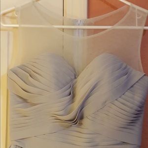 Grey long flowy bridesmaid dress never worn